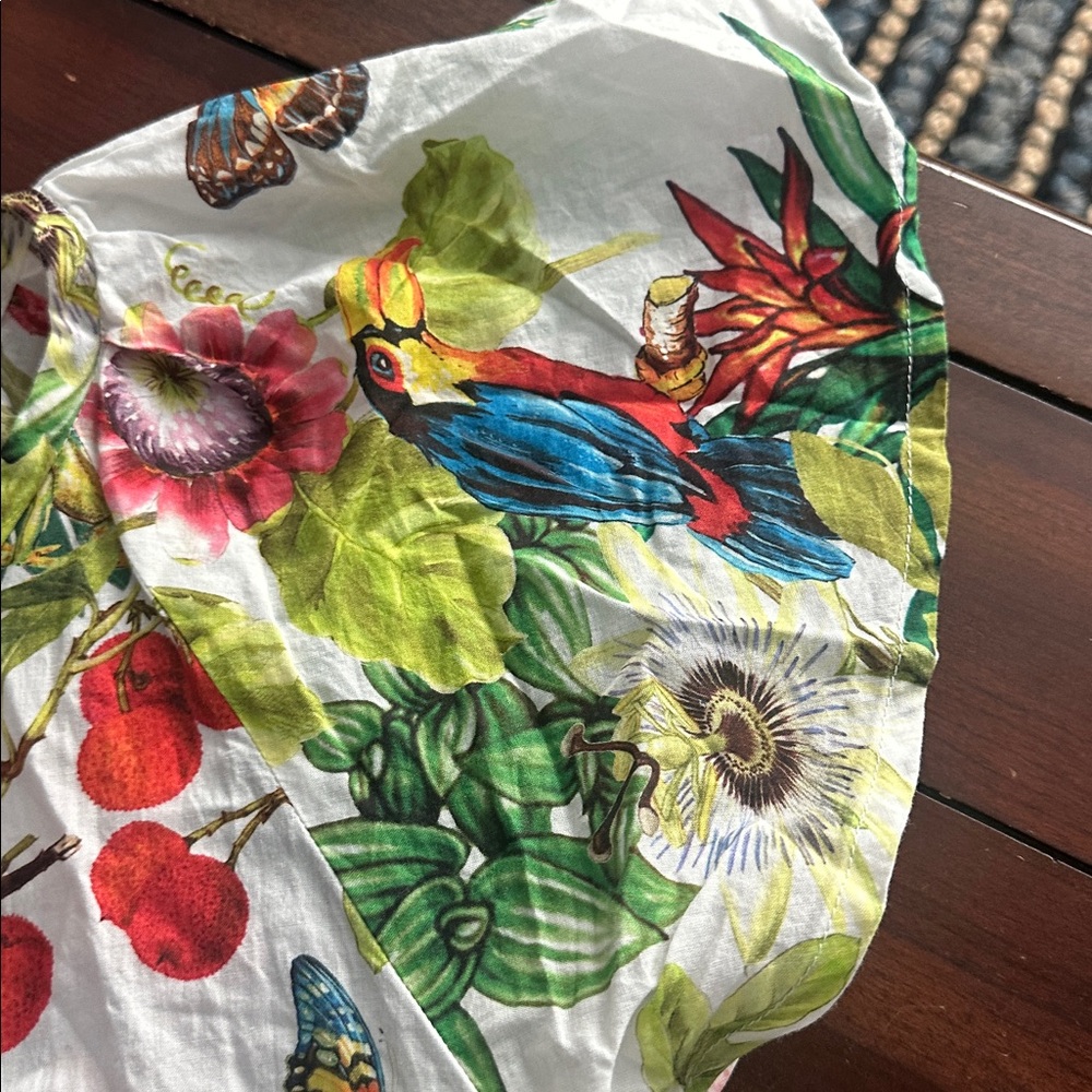 J. Crew White Tropical Floral Print Blouse - Picture 6 of 6